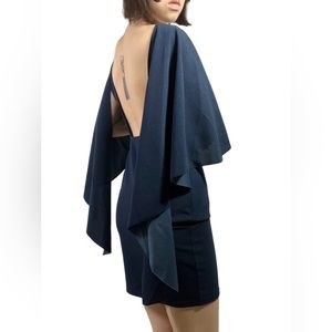 Butterfly Style Open Back Mini Dress